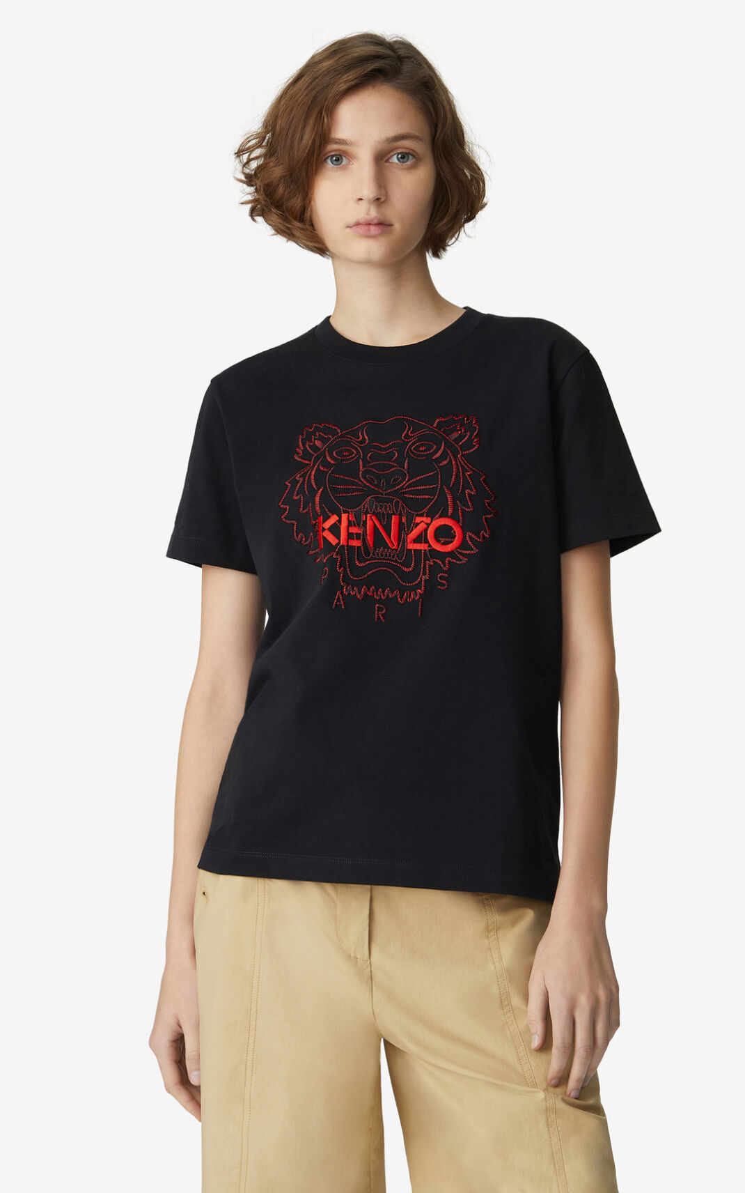 Kenzo Tiger loose fitting μπλουζακια γυναικεια μαυρα | GR006467